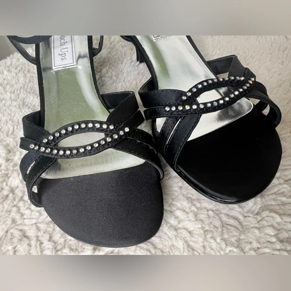 NEVER WORN Dakota Touch Ups NIB 7 black rhinestone - Picture 5 of 6